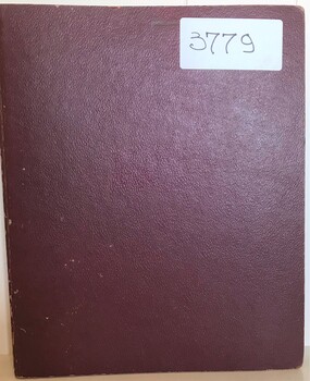 Brown card covered ring binder