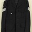 Very dark blue tunic with only one silver button.