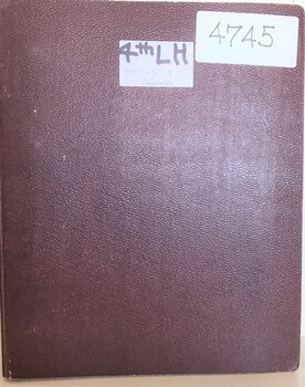 Ring binder with typed pages inside