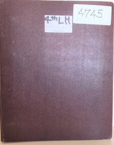 Ring binder with typed pages inside