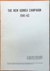 Soft cover booklet with writing on cover