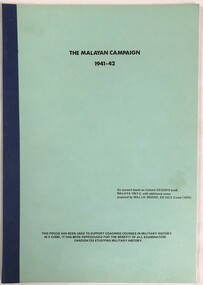 Soft covered booklet with writing on cover