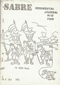 Paper booklet with cartoon on cover