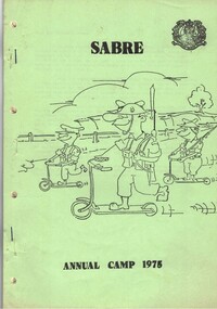 Paper booklet with cartoon characters on cover
