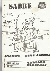 Paper booklet with cartoon on cover