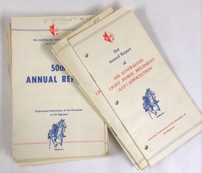 Booklets with image of horse on cover