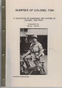 Booklet with a picture of a soldier on the cover