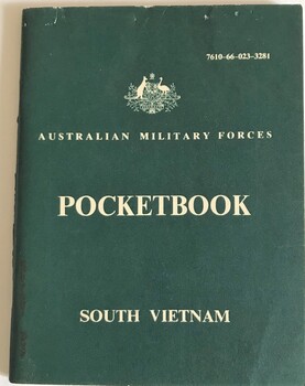 Soft covered book relating to South Vietnam