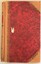 large heavy book with leather spine and corners