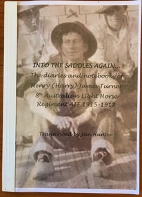 Bound copy of book with soldier on front cover