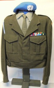 Army uniform with beret