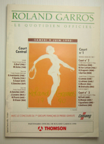 Tournament Programme, 1990