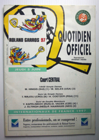 Tournament Programme, 5-Jun-97