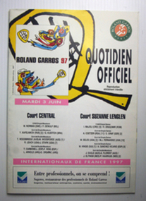Tournament Programme, 3-Jun-97