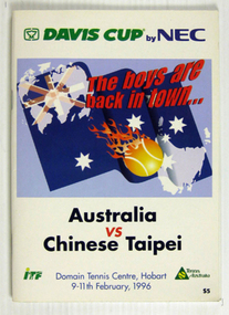 Tournament Programme, 1996