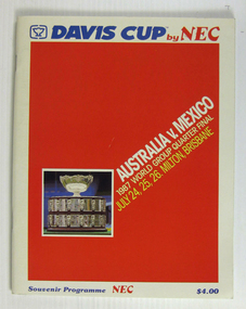 Tournament Programme, 1987