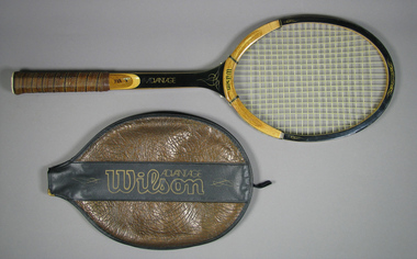 Racquet & cover, Circa 1979