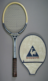 Racquet & cover, Circa 1982