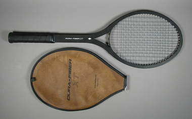 Racquet & cover, Circa 1973