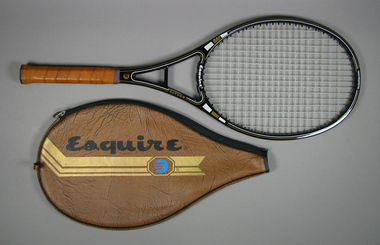 Racquet & cover, Circa 1985