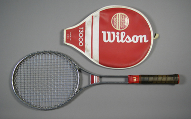 Racquet & cover, Circa 1974
