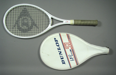 Racquet & cover, Circa 1987