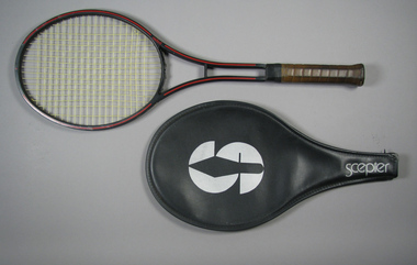 Racquet & cover, Circa 1983