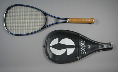 Racquet & cover, Circa 1984