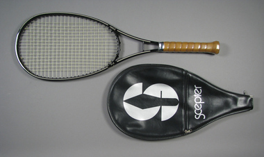 Racquet & cover, Circa 1984