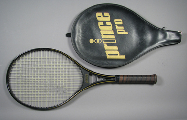 Racquet & cover, 1979, 1983