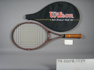 Racquet & cover, Circa 1987