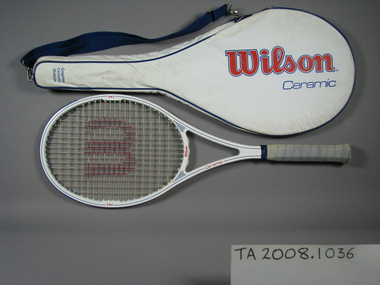 Racquet & cover, Circa 1988
