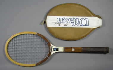 Racquet & cover, Circa 1977
