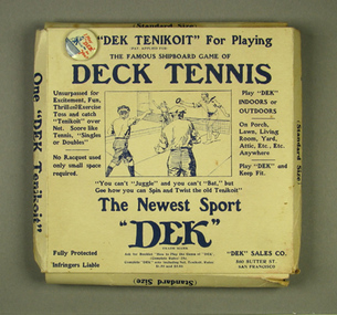 Deck tennis set, Circa 1962