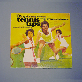 Vinyl phonograph record 'Tennis Tips with Evonne Goolagong', Circa 1975