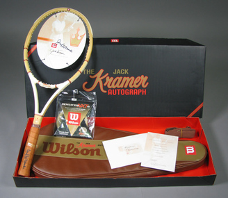 Racquet & cover,  Box,  Certificate,  Envelope, 1999