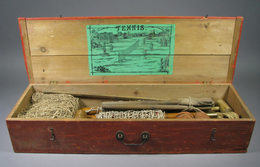 Lawn tennis set, Circa 1885