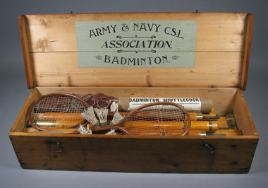 Badminton set, Circa 1895