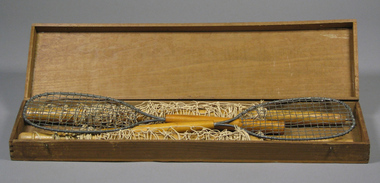 Miniature tennis set, 1889