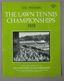 Tournament Programme, 5-Jul-58