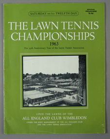 Tournament Programme, Jul-63