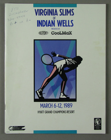 Tournament Programme, 1989