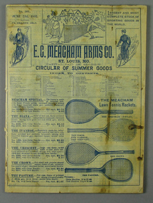 Catalogue, Advertisement, 1892