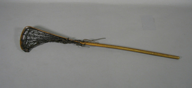 Lacrosse stick, Circa 1890