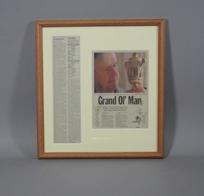 Page from newspaper,  Collage, 1999