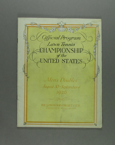 Tournament Programme, 1935