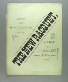 Sheet music, 1882