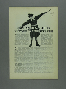 Page from Magazine, 1907