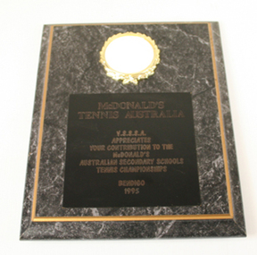 Plaque, 1995