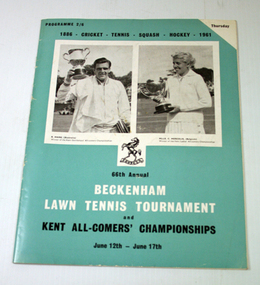 Tournament Programme, 1961